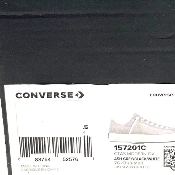 Converse Ctas Modern OX Women's Shoes Gray Mesh Canvas Low Top Sneakers 157201C - Picture 10 of 10